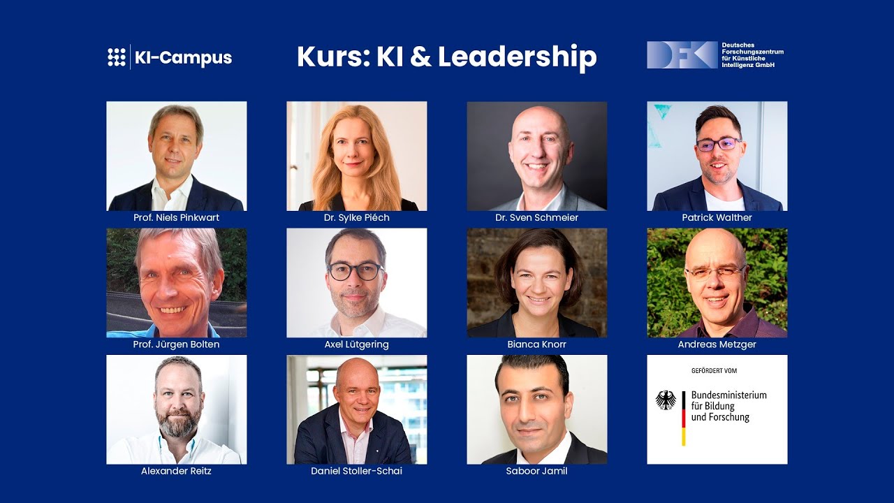 Video: Gewinnen Sie detailliertes KI-Wissen sowie Einblicke zu Digital Leadership, die neue Rolle der Führungskraft, welche Bedeutung KI in der Aus- und Weiterbildung hat und wie Sie Change-Prozesse, unter Berücksichtigung von ethischen, kulturellen und gesundheitsbewussten Aspekten, bestmöglich umsetzen können. In diesem Willkommensvideo werden die zentralen Inhalte des Kurses und die mitwirkenden Referenten vorgestellt.